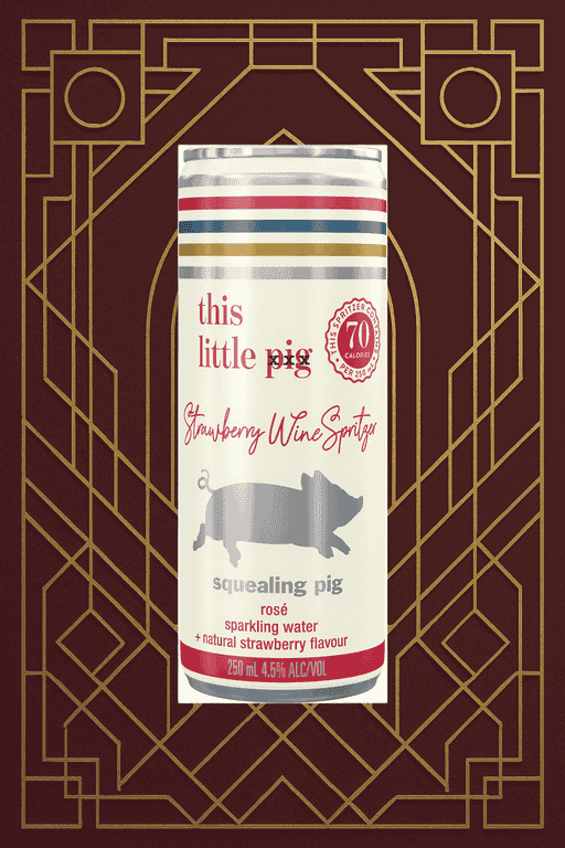 Squealing Pig - Strawberry Rosé Spritzer Cans 250mL